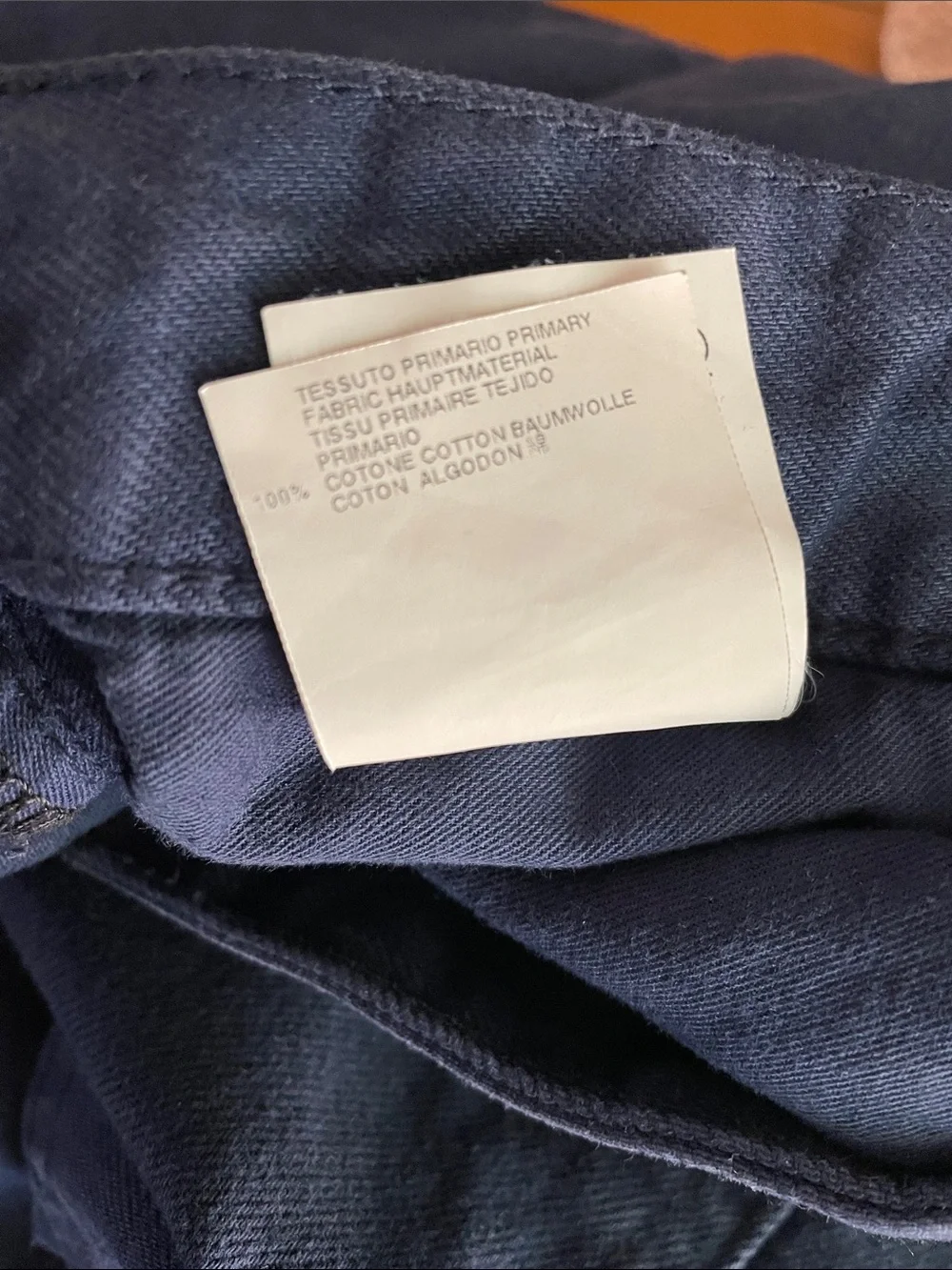 Just Cavalli 2013 men’s navy blue slim jeans with backplate logo
